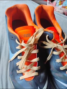 Men's Nike Athletic Shoes Hyperfuse Blue/Orange Performance Runner